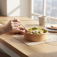 Saladiers krafts fabriqués en europe Visuel