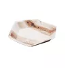Assiette palme hexagonale 24x2.5cm (13E01)
