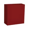 Serviettes 40x40cm 3c 1/4 bordeaux (4d)