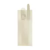 Serviette pochette TNT 40x40cm ivoire (8D)