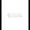 Assiette CUBIK 65x130mm crystal