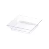 Assiette cubik cristal 65x65xh.16mm