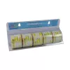 Etiquettes Prodate Std JAUNE 5 rlx de 250 etiquettes (M)