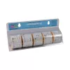 Etiquettes Prodate Std BLANC en boite distrib. 5rlx de 250 etiq.(M) (M)