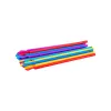 Paille cuillère 20cm-6mm couleurs assorties (11D01)
