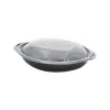 Wokipack PP 750ml noir 229x192 x69 avec couvercle PP trans. (7A00)