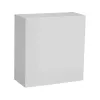 Serviettes 25x25 2c 1/4 gris satin C65
