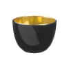 Bol Tulip H39 x xDiam57 65ml noir doré PS