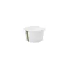 Pots carton DELI 12oz 350ml compostable celulose blanc (soupe)