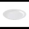 Assiette plate PC blanc réutilisable (Ø233mmx24mm)