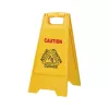 Panneau angulaire signalisation jaune