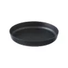 Assiettes Santo rondes noires Ø120xh18 PP/talc, micro-ondables, aptes lave vaisselle