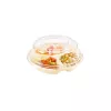 Couvercle transparent pour assiette 3 compartiments PC 265x68mm