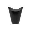 Gobelets frites carton noir avec fermeture dimension 8.5x14cm 16oz / 460ml