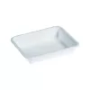 Barquette menu 1 comp bagasse blanche 227x178x43mm