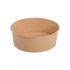 Saladier carton kraft brun 1100ml PE diam18.4 cm H5.9cm