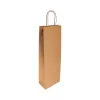 Sacs anses 1 bouteille 14+8x40cm kraft naturel