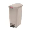 poubelle slim à pédale 50 litre 343x527x721