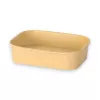 Saladier rectangulaire kraft 500ml - 172x120x40cm