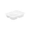 Barquette CPET Mapcor blanc 3 comp 227x178x50mm