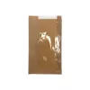 Sac sandwich kraft brun fenêtre PP 200+50/310mm (9A00)