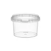 Pot rond 280ml  PP avec fermeture de sécurité